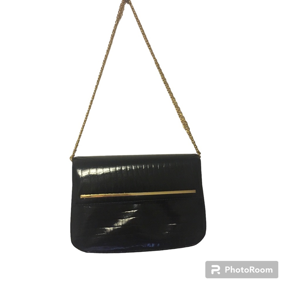Mastercraft Elegant Black leather Handbag Purse (Made in Canada)